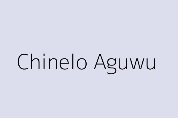 Chinelo Aguwu